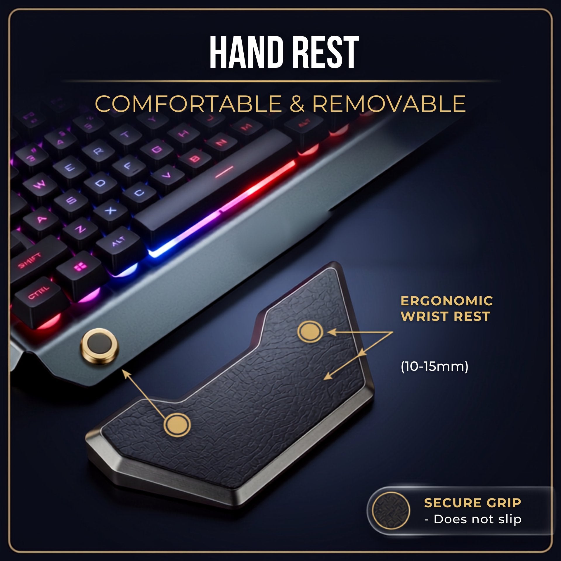 Ergonomic Keyboard with RGB Backlight