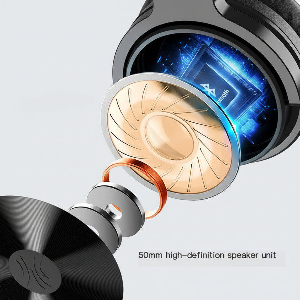 Wireless Bluetooth 5.2 Over-Ear Headphones