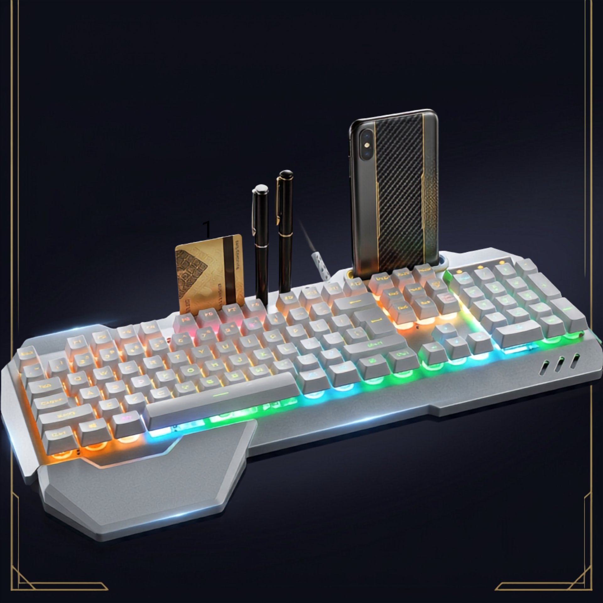Ergonomic Keyboard with RGB Backlight