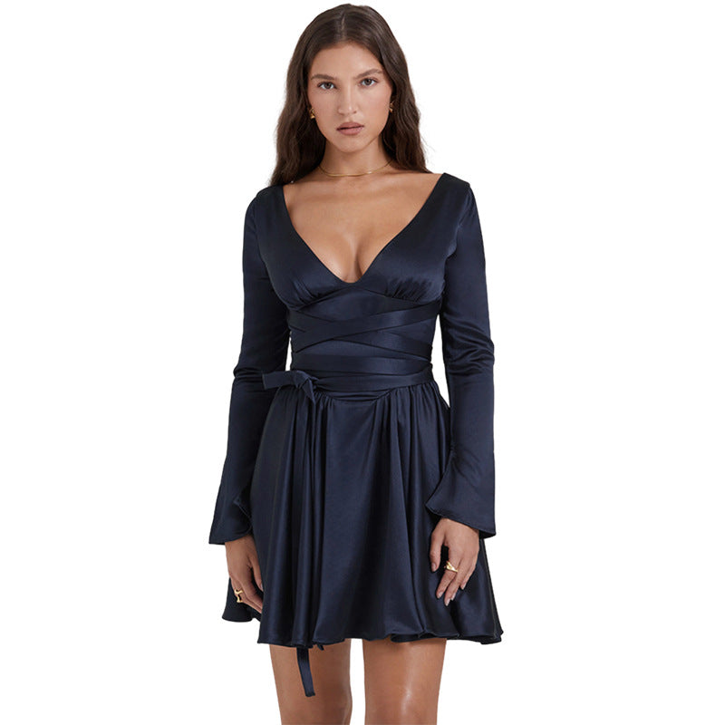 Modern Sophisticated V-Neck Dress
