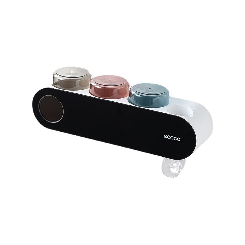 Wall-Mounted UV Toothbrush Sterilizer with 3 Cups