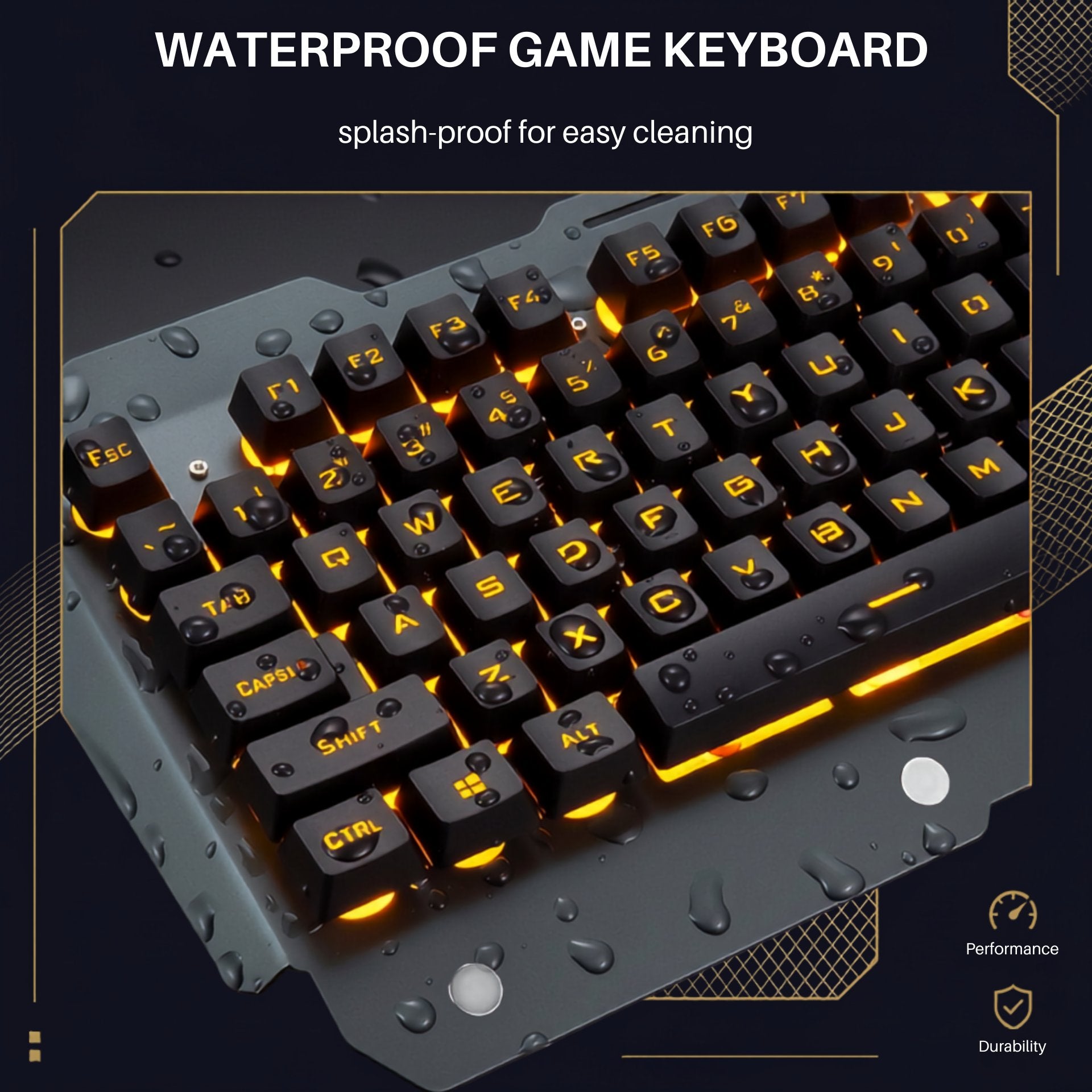 Ergonomic Keyboard with RGB Backlight