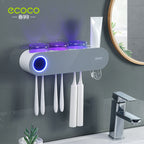 Wall-Mounted UV Toothbrush Sterilizer with 3 Cups