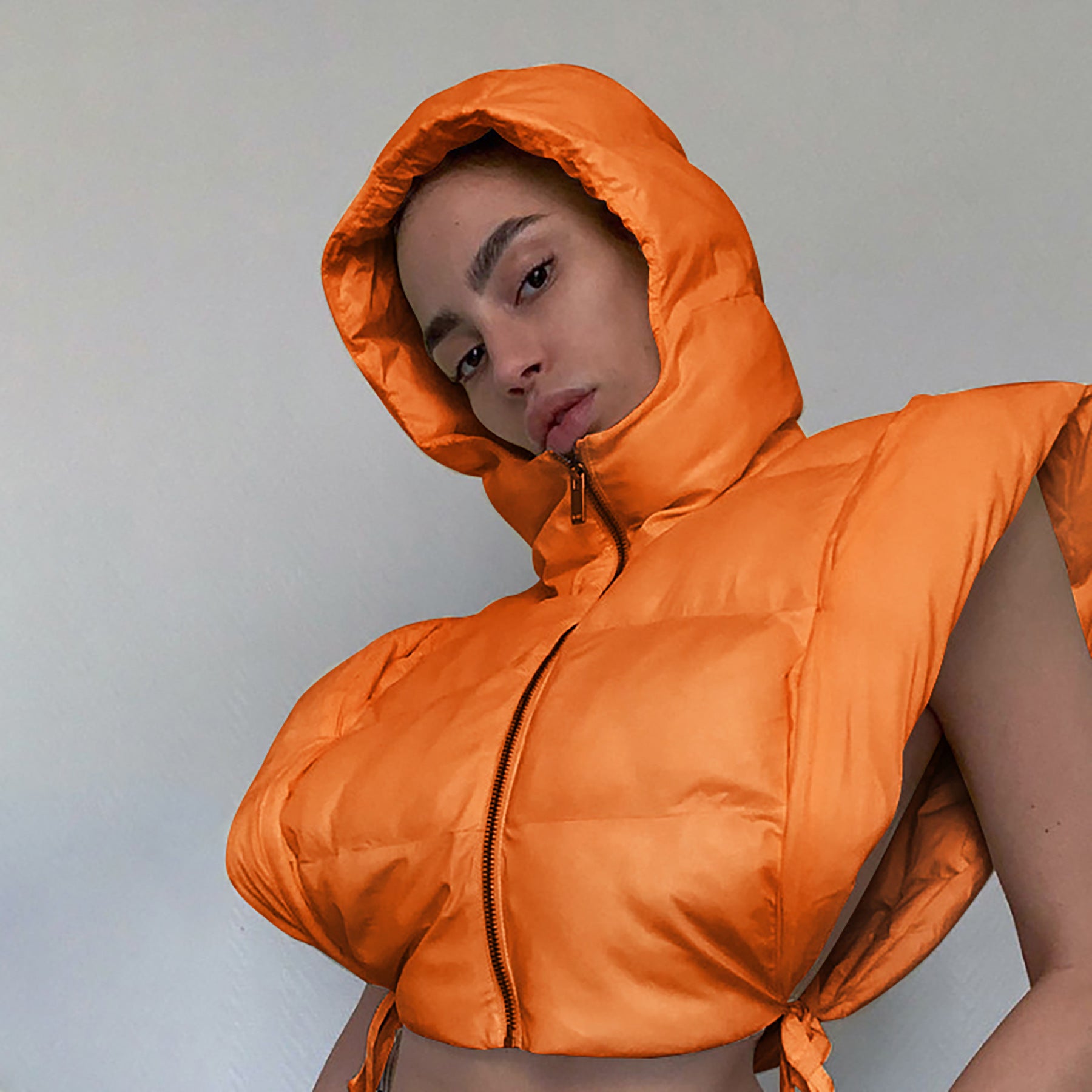 Fashionable Women's Hooded Jacket