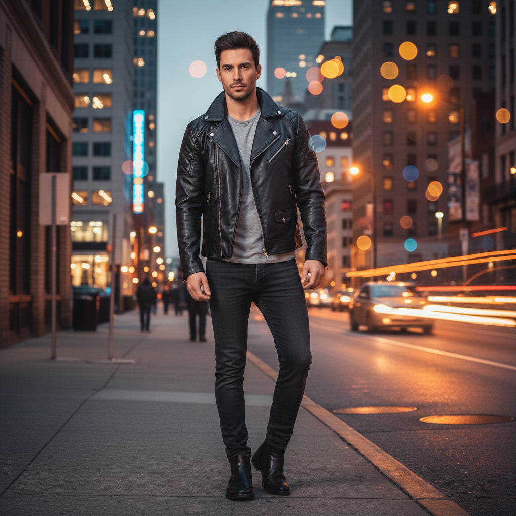 Stylish Men's Leather Jacket