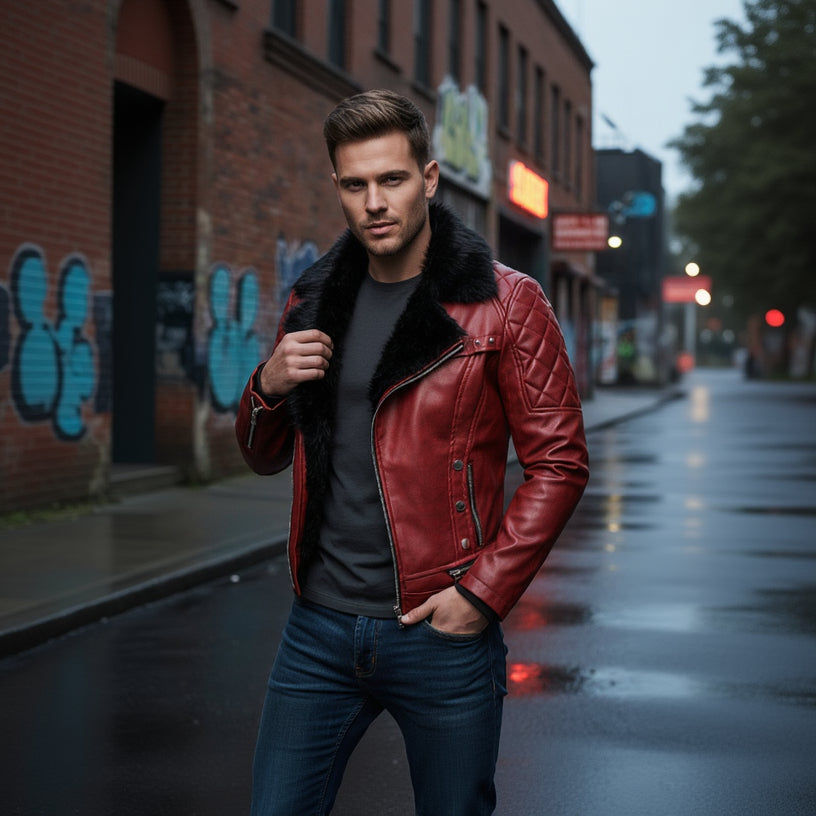 Stylish Men's Leather Jacket