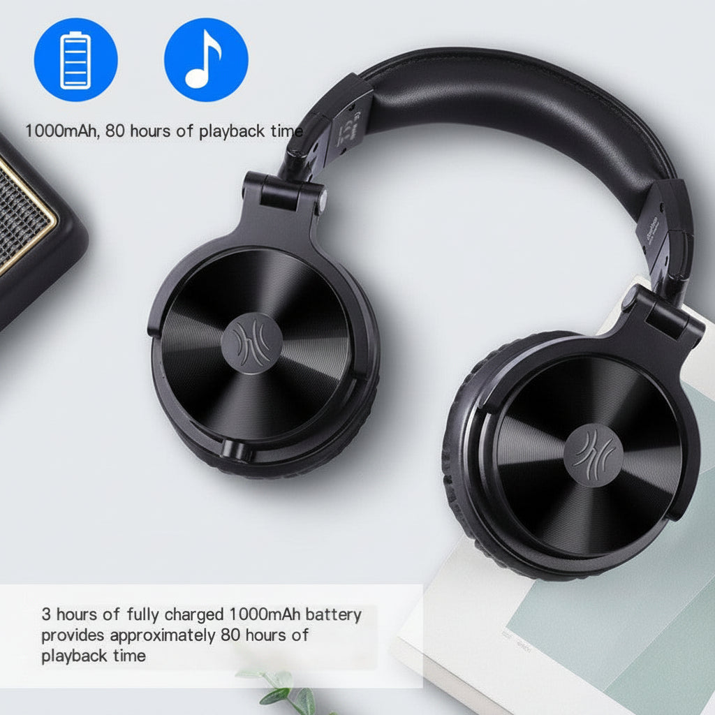 Wireless Bluetooth 5.2 Over-Ear Headphones