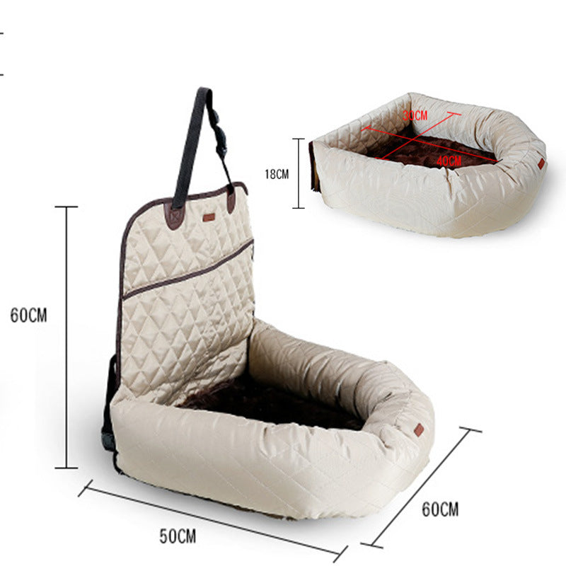 Deluxe Pet Car Comfort Bed