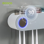 Wall-Mounted UV Toothbrush Sterilizer with 3 Cups