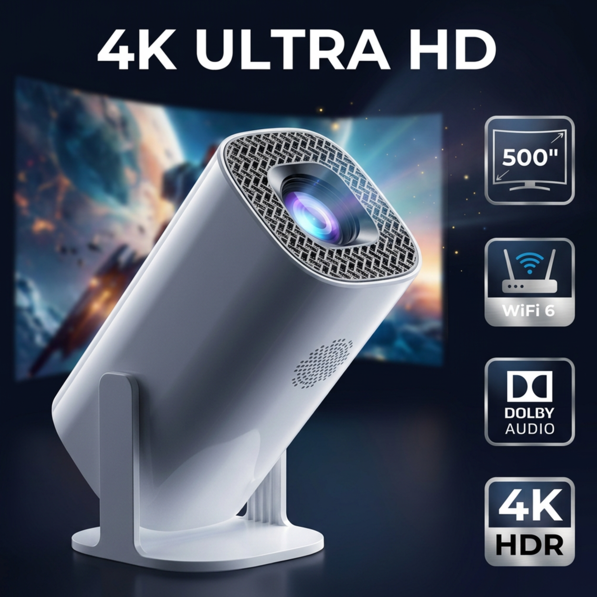 4K Ultra HD Home Projector