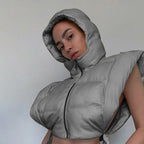 Fashionable Women's Hooded Jacket