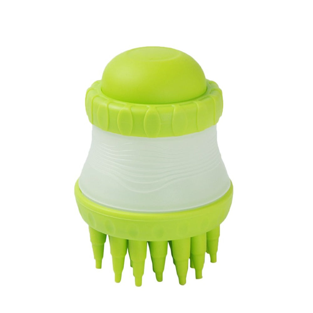 Canine Spa Brush with Massager and Paw Cleaner